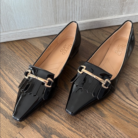 Franco Sarto Shoes - Franco Sarto Black Patent Slip-on Elegant Shoes for Women 7.5M